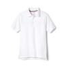 French Toast Unisex Kids Short Sleeve Pique (Standard & Husky) Polo Shirt, White, 1012H view 1