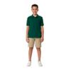 French Toast Unisex Kids Short Sleeve Pique (Standard & Husky) Polo Shirt, Hunter Green, XL view 3