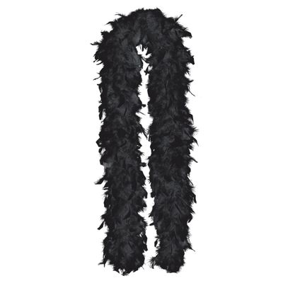 Vibrant Black Boa - 72" (1 Pc.) - Luxurious Synthetic Fiber Material - Perfect for Costumes, Parties & Special Occasions