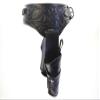 Leathertown USA Gun Holster & Belt Cowboy Western Style Rig .44/.45 Cal Double Drop Holster Standard Short Barrel Black Floral Tooled Size 34 view 3
