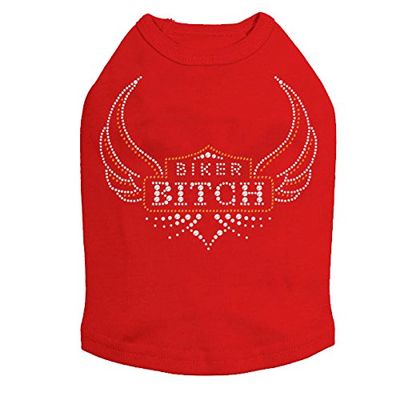 Biker Bitch - Dog Tank, 4XL Red