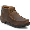 Justin Cappie 4" Work Shoes for Men - Square Toe Full-Grain Leather Moc Toe Work Shoe with Oil- and Slip-Resistant Rubber Outsole, ASTM Rated, Dark Brown - 9 M view 2