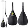 Z&J SPORT Outrigger Canoe Paddle Full Carbon, Hawaii Style OC Paddle with Double Bent Shaft Lightweight Carbon Paddle for Waka AMA, va'a(M,50") view 1