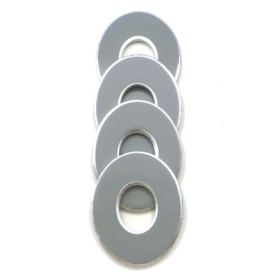 Get Outside Games 4 VVashers - Washer Toss/Washer Game Washers (Gray, 4 VVashers)
