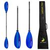 Z&J SPORT Sea Kayak Paddle Fiberglass Blade with Paddle Bag, Adjustable Recreational Touring Kayak Paddle for Dynamic Kayaking in Ocean, River, Lake (220-230cm,Straight Shaft) view 1