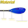 Z&J SPORT Sea Kayak Paddle Fiberglass Blade with Paddle Bag, Adjustable Recreational Touring Kayak Paddle for Dynamic Kayaking in Ocean, River, Lake (220-230cm,Straight Shaft) view 4