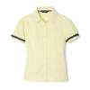 French Toast Toddler Girls Short Sleeve Ribbon Bow Blouse, Yellow, 2T view 1