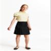 French Toast Toddler Girls Short Sleeve Ribbon Bow Blouse, Yellow, 2T view 2