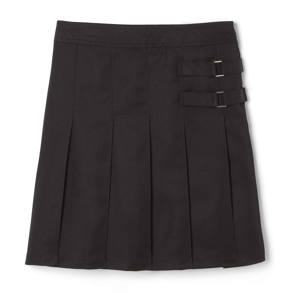 French Toast Girls' Adjustable Waist 2-Tab Scooter, Black, 20