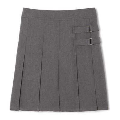 French Toast Girls' Adjustable Waist 2-Tab Scooter, Heather Gray, 20
