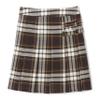 French Toast Girls' Adjustable Waist Plaid 2-Tab Scooter, Brown Plaid, 16 view 1