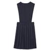 French Toast Girls' V-Neck Pleated Jumper, Navy, 18.5 Plus view 2