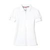 French Toast Girls Puff Sleeve Double Button Polo, White, 14-16 view 1