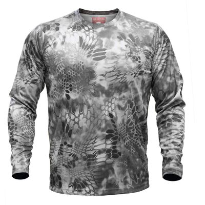 Kryptek Hyperion Long Sleeve, Lightweight, Breathable, Stealthy Camo Hunting and Fishing Shirt