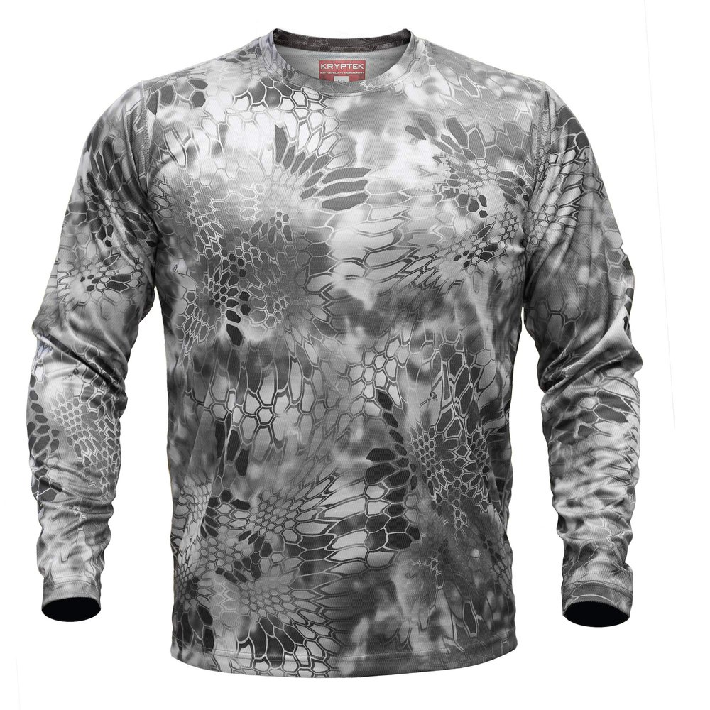 Kryptek Hyperion Long Sleeve, Lightweight, Breathable, Stealthy Camo Hunting and Fishing Shirt