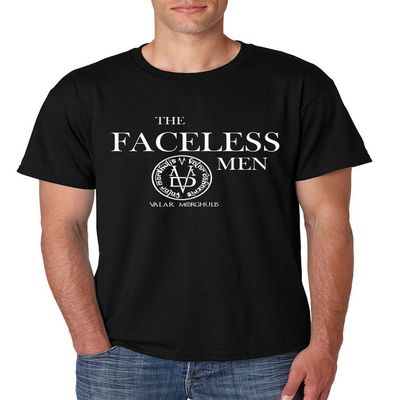 ALLNTRENDS Men's T Shirt The Faceless Men Valar Morghulis (M, Black)