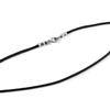 Nostrand 2mm Black Leather Cord Necklace with Sterling Silver Lobster Clasp 12" - 30" (20) view 1