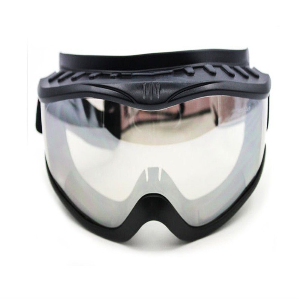 Optional life 'Fit Over Glasses' Anti-fog Riding Goggles (Black Frame Clear Lens)