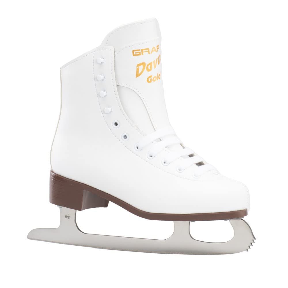 Graf Davos Gold Figure Ice Skates for Women, Girls