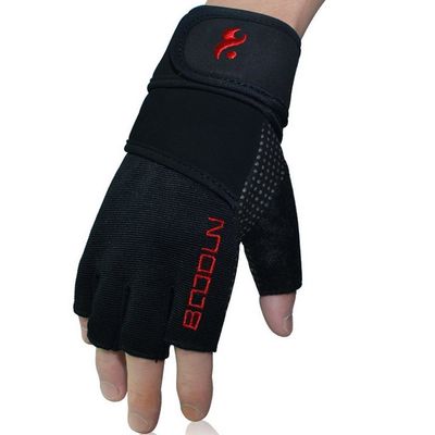 Coofly Fitness Weight Lifting Gloves Half Finger Bandage Support Straps Weight Lifting Gloves
