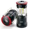 EMPO LED Camping Lantern, Portable 2-in-1 Collapsible Survival Lantern, Water Resistant Flashlights, Emergency Light for Fishing, Reading, Hurricane, Power Outage, Batteries Included, 2 Pack view 1