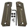 Cool Hand 1911 Full Size G10 Grips, Big Scoop, Ambi Safety Cut, Sunburst Texture, Coyote Color view 2