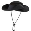 Connectyle Outdoor Mesh Sun Hat Wide Brim Sun Protection Hat Summer Fishing Hunting Hiking Gardenig Hat Black view 2