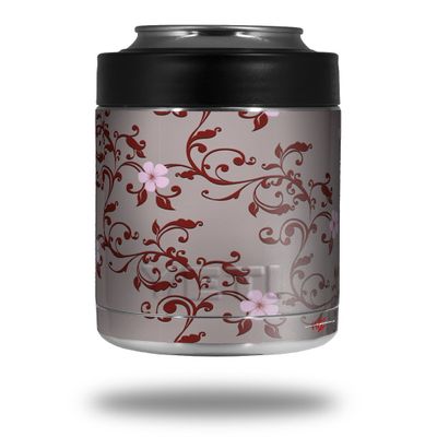 Victorian Design Red - Decal Style Skin Wrap fits Yeti Rambler Colster (YETI NOT Included)