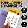 NewMe Fitness Bodyweight Workout Cards, Instructional Fitness Deck for Women & Men, Beginner Fitness Guide to Training Exercises at Home or Gym (Bodyweight, Vol 1) view 2