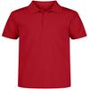 Nautica Boys' School Uniform Short Sleeve Polo Shirt, Button Closure, Moisture Wicking Performance Material, Red, 8 view 1