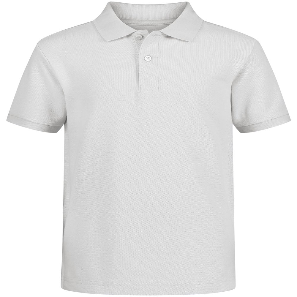 Nautica Boys' School Uniform Short Sleeve Pique Polo, White, X-Large(18/20)