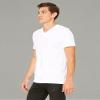 Bella Canvas Comfortable V-Neck Soft Fitted Jersey T-Shirt, White Slub, XX-Large view 3