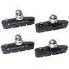 4PCS Premium Bike Brake Pads, Professional Mountain Bicycle V-Brake Pads, Bike Brake Blocks Kit (Black) view 1