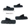 4PCS Premium Bike Brake Pads, Professional Mountain Bicycle V-Brake Pads, Bike Brake Blocks Kit (Black) view 4