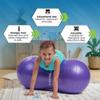 bintiva Peanut Ball, Including a Free Foot Pump, for Labor, Physical Therapy, Fitness, and Exercise view 4