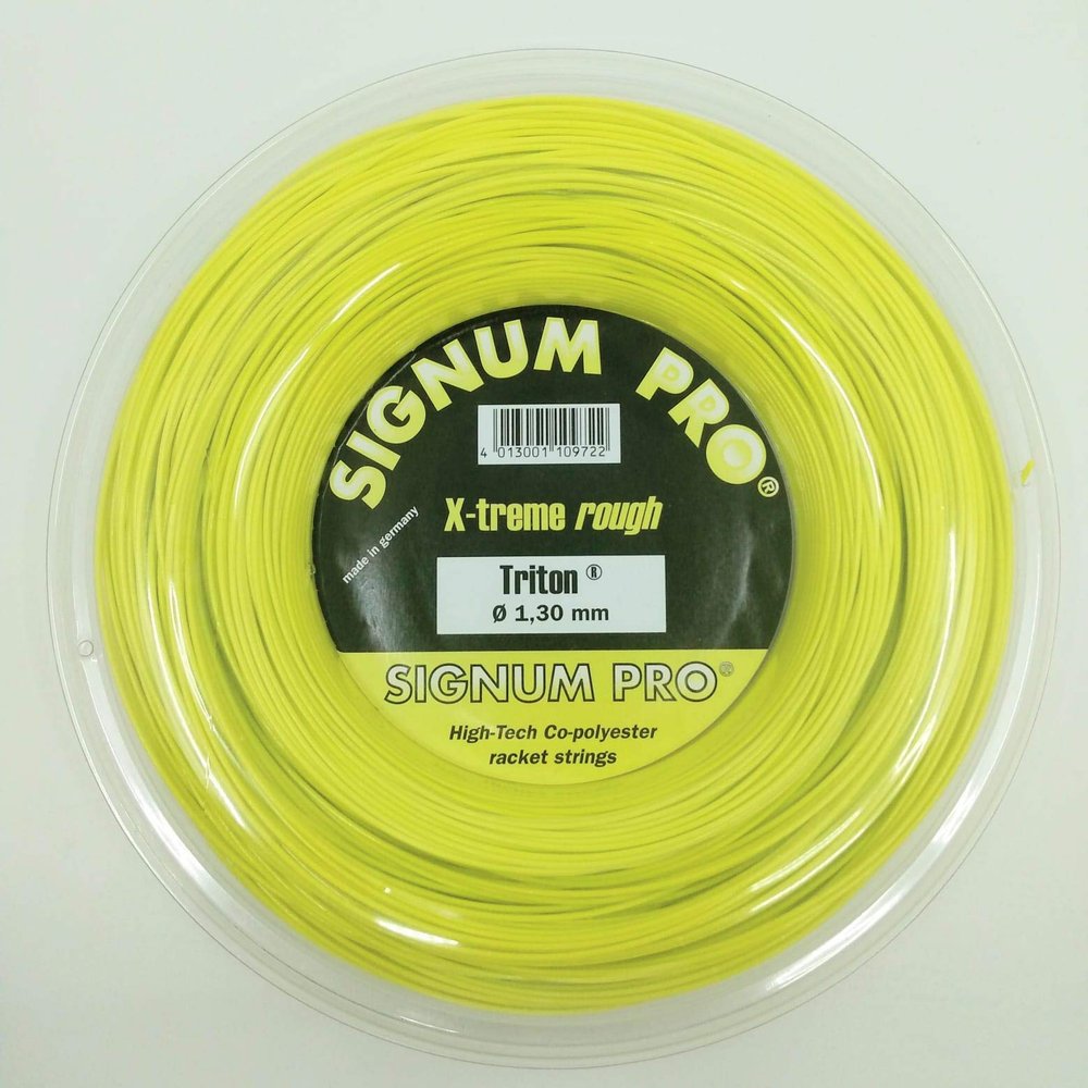 Signum Pro-Triton Tennis String Reel 16g 1.30mm-(4013001109722), Yellow
