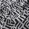 TrendsBlue Chiffon Geometric Sheer Kimono Wrap Blouse Poncho Beach Cover Up, Black view 4