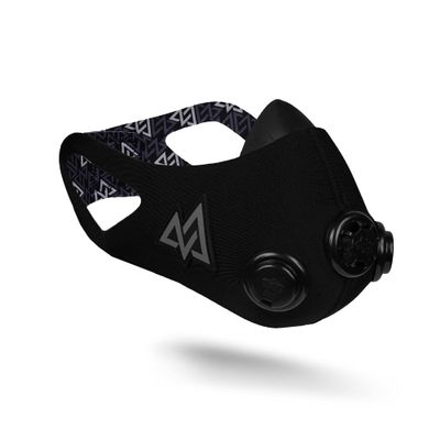 TRAININGMASK 2.0 - Elevation Training Mask for High Altitude Endurance & Breathing Workouts - Ideal for Running & Cardio (Large, Blackout)