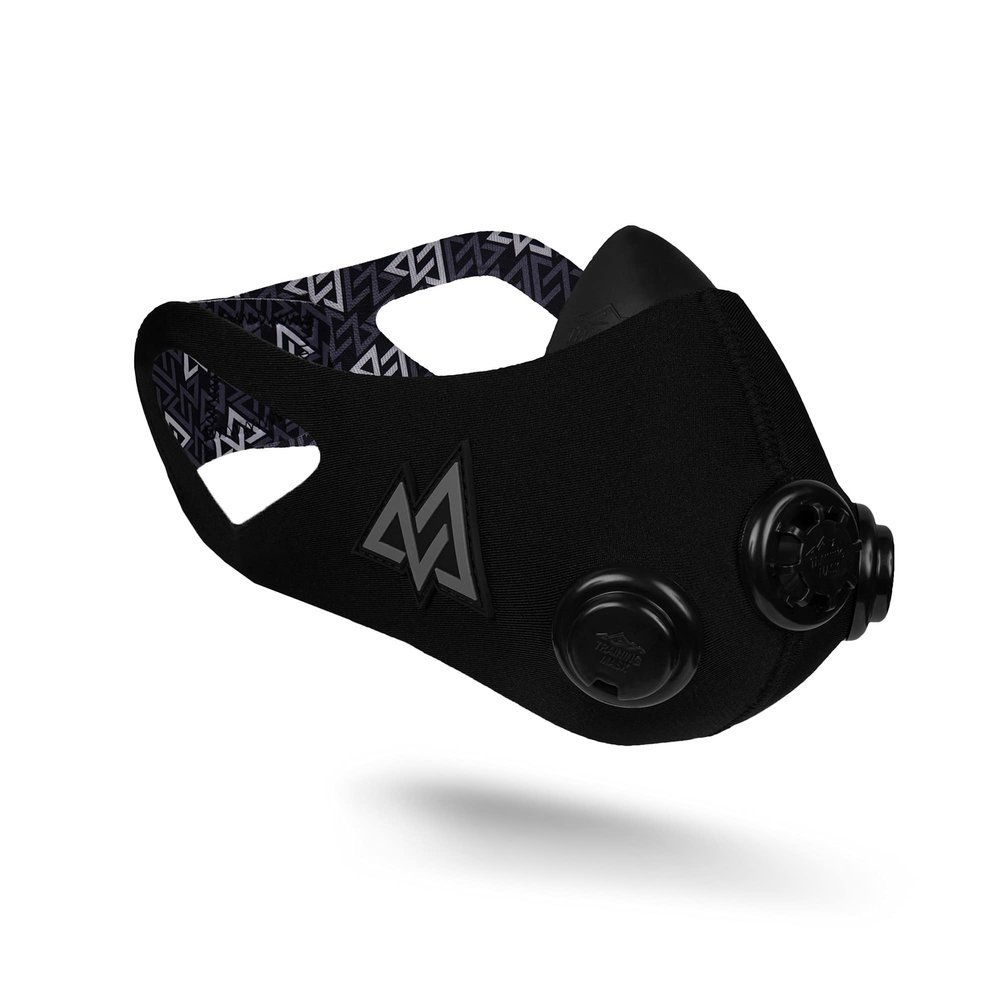 TRAININGMASK 2.0 - Elevation Training Mask for High Altitude Endurance & Breathing Workouts - Ideal for Running & Cardio (Large, Blackout)