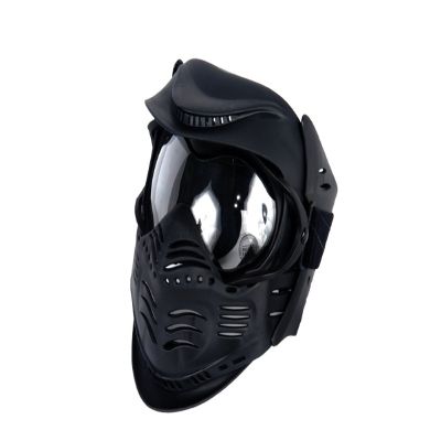Lancer Tactical Airsoft Double Pane Lens Full Face Safety Mask - Black