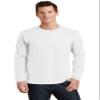 PORT AND COMPANY Long Sleeve Fan Favorite Tee (PC450LS) White, 5XL view 1