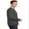 Port & Company Long Sleeve Fan Favorite Tee. PC450LS Dark Heather Grey 2XL view 2