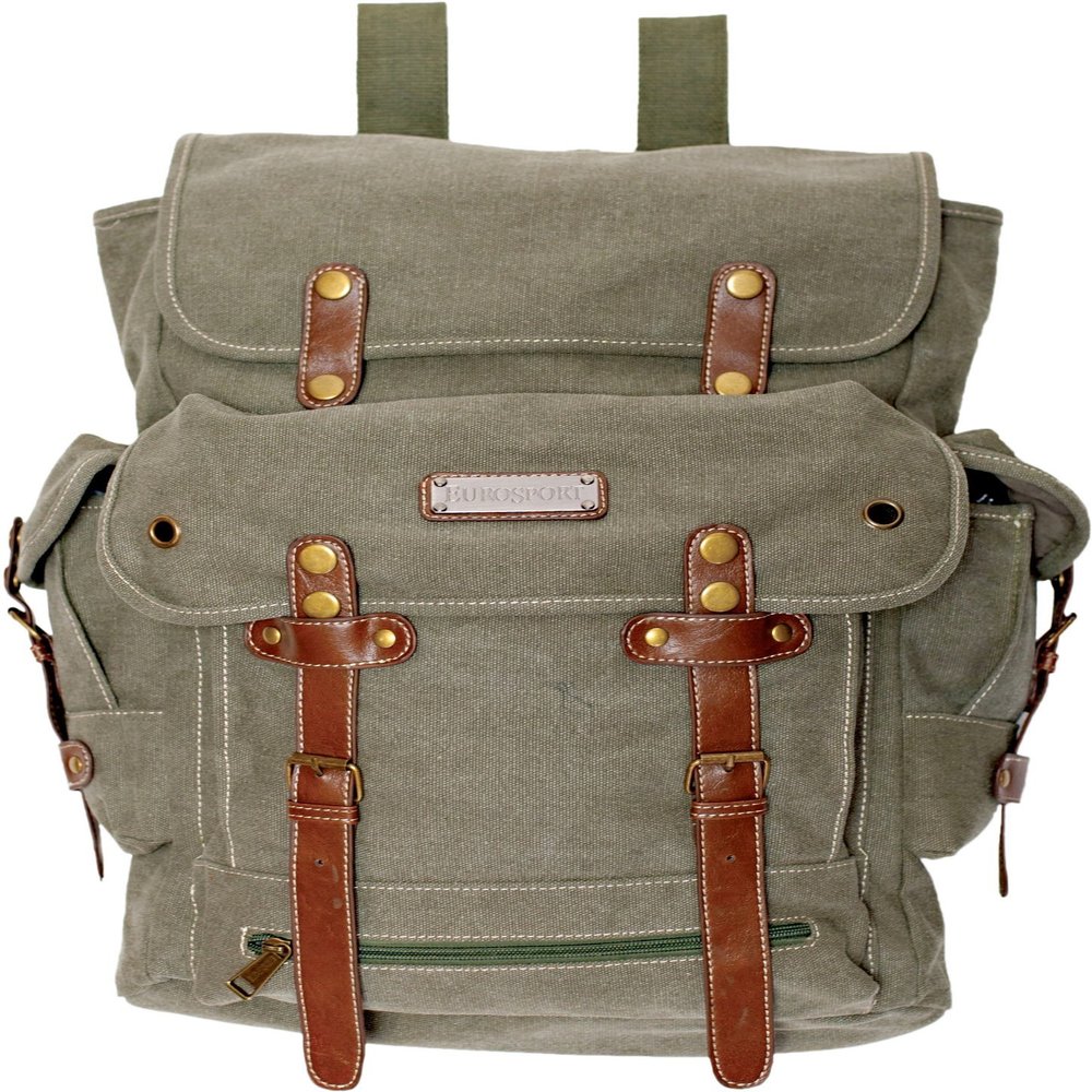 EuroSport WWII Olive Canvas Backpack Bag