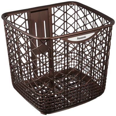 Panasonic NSCB216 YD-3418 Front Basket, Bicycle, Brown, Width 15.4 x Depth 13.8 x Height 9.4 inches (390 x 350 x 240 mm), 24L