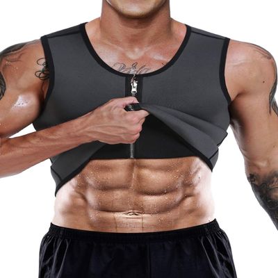 DoLoveY Men Sweat Sauna Vest Waist Trainer Body Shaper Hot Neoprene Sport Fitness Gym Workout Tank Top