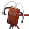 Gusti Handlebar Bag- Dietrich T. Handlebar bag bike handlebar bag shoulder bag satchel cross body bag bike bag leather bag vintage brown leather view 2