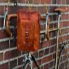 Gusti Handlebar Bag- Dietrich T. Handlebar bag bike handlebar bag shoulder bag satchel cross body bag bike bag leather bag vintage brown leather view 3