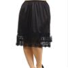 Melody Women's Extra Long Ivory Extender Slip Black Mocha Ivory (Small, Black) view 1