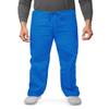 Adar Durable Unisex Scrubs Set - Classic V-Neck Scrub Top & Drawstring Scrub Pants For Men & Women - 701 - Regal Blue - XXS view 4