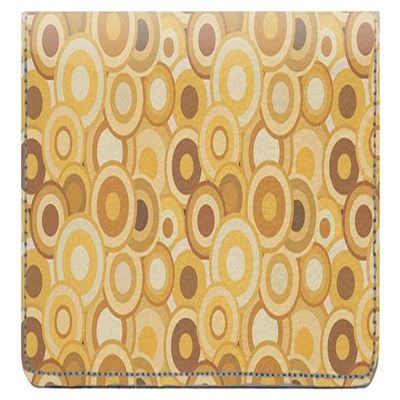 123 Cheap Checks Circles Designer Checkbook Cover, with Credit Card Slots and Pen Loop